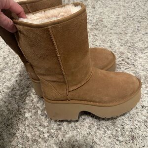 UGG Tan Suede Ankle Boots
